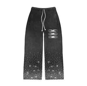 เสื้อวอร์มมีฮู้ดและกางเกงจ๊อกกิ้งชุดวอร์ม2ชิ้นสำหรับนักวิ่งชุดแนวสตรีทแวร์แบบวินเทจ - Product Image 6