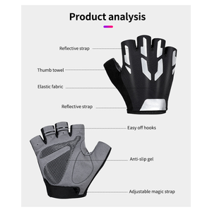 Conception de Sublimation de haute qualité hommes femmes exercice Yoga escalade gants de cyclisme - Product Image 2