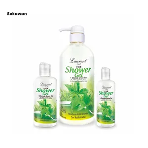 Vegan Ingredients Green Tea Tree Herbal Moisturizing Refreshing Bath Shower Gel from Reliable Supplier
