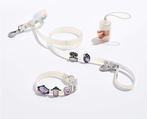 Ensemble collier et laisse pour chien en silicone et PVC, accessoires décoratifs ajustables, imperméables et enduits de silicone - Product Image 3