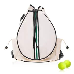Sac de raquette de tennis personnalisable en cuir véritable, tissu personnalisé, capacité de 30 à 40 L, impression du logo de la marque RX Sports disponible, haute qualité - Product Image 1