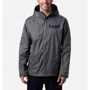 Veste de pluie unisexe légère et imperméable coupe-vent pour l'extérieur avec fermeture à glissière de style décontracté pour adultes en automne - Product Image 5