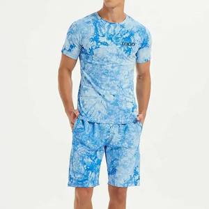 Wholesale Custom New Arrival Shorts Set for <b>Men</b> Summer Collection <b>Men</b> Twin Sets <b>Men's</b> <b>Clothing</b> Tie Dye 2 Piece Outfit Shorts Set - Product Image 1