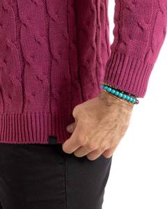 เสื้อกันหนาวผู้ชายแขนยาวเสื้อผ้าผู้ชายผ้าฝ้าย 2024 ออกแบบแฟชั่นใหม่ฤดูหนาวBreathableคุณภาพสูงCrewneckเสื้อกันหนาวผู้ชาย - Product Image 4