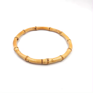 ด้ามจับแบบแหวนไม้ไผ่ปรับแต่งได้ชิ้นส่วนกระเป๋า - Product Image 3