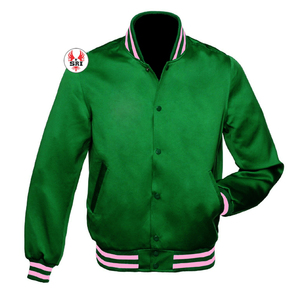 Chaqueta Bomber Personalizada con Bordado de Letras Griegas de Hermandad, Chaqueta de Satén Alpha Kapa, Chaqueta de Satén Personalizada para Hombre, Gran Venta - Product Image 5