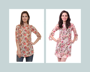 Vestido de chifón con estampado floral de verano para mujer, talla grande, informal, holgado, manga tres cuartos, largo a media pantorrilla, cuello vuelto, con botones - Product Image 4