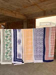 Floral Printed Hand Made Block Printed Cotton <b>Sarong</b> Beach Wear Pareos Sexy <b>Sarong</b> Face Cover Ups Scarfs Women Bikini Cover Ups - Product Image 5