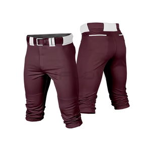 Wholesale Breathable Baseball & Softball Pants Customizable Sublimation <b>Knicker</b>-Style Comfortable Wear Pantalon de Baseball - Product Image 1