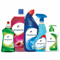 Étiquette autocollante en vinyle imperméable personnalisée pour bouteille de liquide vaisselle ou détergent à lessive