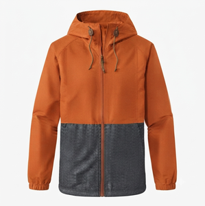Veste personnalisée avec logo brodé, unisexe, coupe-vent, softshell, col à capuche, fermeture éclair intégrale, légère et respirante - Product Image 4
