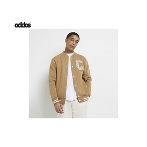 High Quality Custom <b>Men's</b> Hooded Sport Bomber <b>Jacket</b> with Stand Collar Breathable 100% Polyester for Winter High Street Style - Product Image 4