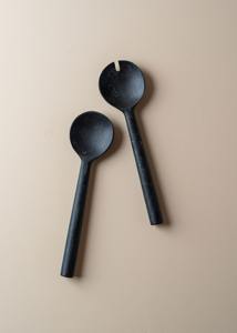 Ensemble de couverts à salade écologiques de couleur verte avec long manche en résine, cuillère et fourchette de mariage, outils de cuisine à domicile, prix raisonnable - Product Image 6