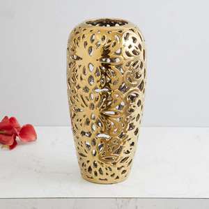 Attractive Design Modern Brass <b>Flower</b> Pot Frame <b>Flower</b> <b>Vase</b> Handmade Brass Color Luxury Floor Metal <b>Vase</b> <b>for</b> <b>Sale</b> - Product Image 6