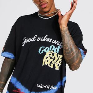 ผ้าถักพิมพ์ดิจิตอลสำหรับผู้ชายเสื้อยืดโอเวอร์ไซส์พิมพ์ลายโพลีเอสเตอร์/ ผ้าฝ้าย - Product Image 3