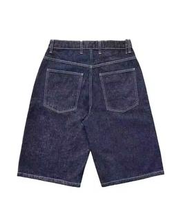 Nouveau personnalisé été Vintage hommes Baggy Denim Jean Shorts respirant Style décontracté avec poches lâche 100% coton travail Denim Shorts - Product Image 6