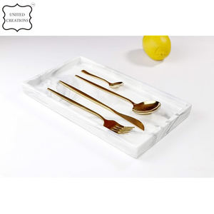 Wholesale Custom Rectangular Marble Decorative <b>Tray</b> Sustainable <b>Jewelry</b> Storage for Bathroom for <b>Tray</b> Decoration - Product Image 4