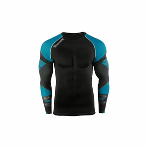 Licra de Manga Larga para Hombre, Sublimada Personalizada de Alta Calidad, 180g, Spandex/Poliéster, Transpirable, con Logotipo de Detección de Agujas - Product Image 1