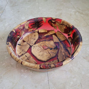 Bol à mélanger les aliments en résine de bois de luxe Design unique classique Ustensiles de cuisine les plus vendus Bol de qualité supérieure de l'Inde - Product Image 4