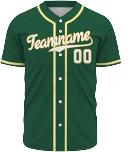 Maillots de baseball 100% polyester personnalisés à séchage rapide uniformes en maille respirante avec nom et numéro - Product Image 1