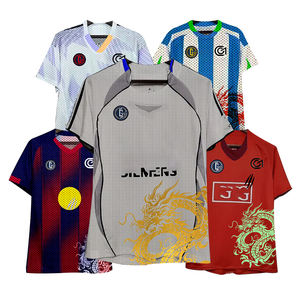 Оптовая продажа, лучшее качество, Футбольная майка в стиле ретро, 100% Полиэстеровая Футбольная Одежда для взрослых на заказ - Product Image 1