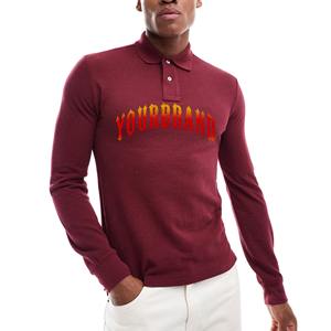 Latest Design Custom Printed Man T-<b>shirt</b> Polo <b>Shirt</b> Lightweight 100% Cotton Long Sleeve 230 GSM Summer Casual Wear Polo <b>Shirt</b> - Product Image 3