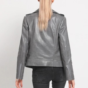 100% Genuine Leather <b>Short</b> <b>Jackets</b> for Women 2025 Fall Fashion Moto & Biker Zipper Female Casual Real Sheepskin <b>Jacket</b> Coats - Product Image 5