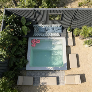 Piscine et SPA en fibre de verre directement de l'usine avec jets de massage intégrés, chauffage et jeux d'eau pour la relaxation - Product Image 3