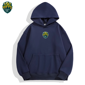 Sweat à capuche ajusté de style décontracté personnalisé de haute qualité en polaire épaisse épaule tombante 100% coton français éponge hiver solide 2 pièces - Product Image 6