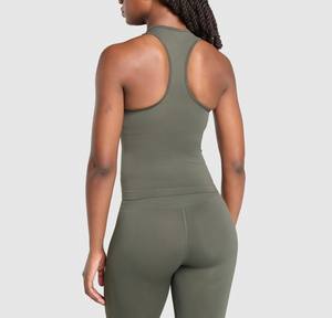 Camiseta sin mangas transpirable deportiva de alta calidad para mujer, camiseta sin mangas cómoda para correr, camiseta sin mangas informal para mujer - Product Image 3