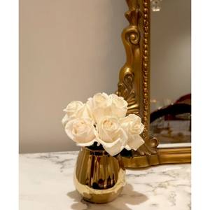 กระถางดอกไม้สีทองดีไซน์ถังโค้งสำหรับตกแต่งบ้านอุปกรณ์ตกแต่งสวนแจกันและกระถางตกแต่งสวนสีทองสำหรับตกแต่งห้อง - Product Image 6