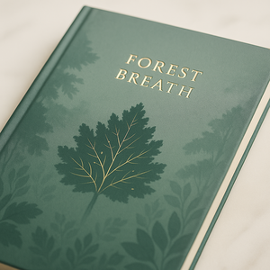 लैबोन वन श्वास पत्रिका प्रीमियम ग्रीन हार्डकवर नोटबुक वनस्पति सोने के पन्नी विवरण - Product Image 4