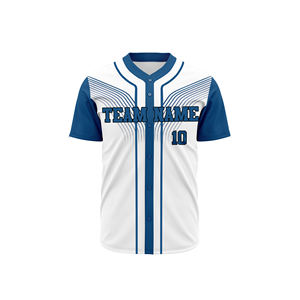 Unisex Custom Baseball Jersey Sets V-<b>Neck</b> <b>Light</b> Weight Wear OEM Automated Cutting OEM Service - Product Image 6