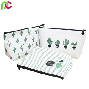 Bolsa de regalo de maquillaje de lona cosmética de moda ecológica de alta calidad Manija de cremallera amigable para viajes Oferta del fabricante-Maquillaje a granel - Product Image 5