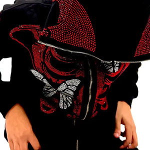 Suministro directo de fábrica Nueva llegada Elegante invierno Poliéster/Sudaderas con capucha de algodón Cómodo Fleece Cremallera completa Elegante con capucha Sólido - Product Image 5