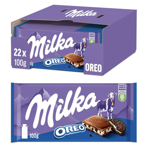 ช็อกโกแลตนมมิลก้าโอรีโอคุณภาพเยี่ยม 100 กรัม, 300 กรัม ขนมหวานคุณภาพเยี่ยม 41 กรัม, ราคาโรงงานขายส่ง - Product Image 1