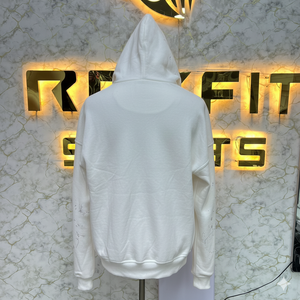 Heavyweight 450 GSM fabricante de ropa personalizada Puff impresión carta gota hombro Zip up bordado ácido piedra lavado Sudadera con capucha - Product Image 3