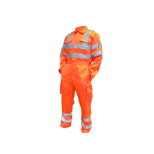 Combinaison réfléchissante de sécurité vêtements de travail costume Fr vêtements uniformes de résistance au feu à la flamme vêtements de travail combinaison de travail haute visibilité - Product Image 3