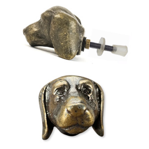 Antique Brass Cast Iron Dog Animals Cabinet Knobs Modern Style Handle Pull for <b>Wardrobe</b> Drawer Dresser Kitchen Bedroom Bathroom - Product Image 2