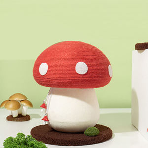 Vente chaude : arbre à chat vertical en sisal rouge écologique avec corde, griffoir et cadre, vente en gros - Product Image 3