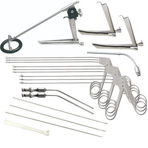 ชุดเครื่องมือผ่าตัดหูขนาดเล็ก 104 ชิ้น ทำจากสแตนเลสแบบใช้มือ ใช้ซ้ำได้ สำหรับการผ่าตัดหูและศัลยกรรมกระเพาะหู เครื่องมือหู คอ จมูก - Product Image 1