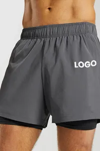 <b>Men's</b> High Street Style Compression Athletic <b>Sweat</b> <b>Shorts</b> Sports Fitness Gym Jogging Workout Running Gym Activewear OEM Service - Product Image 4
