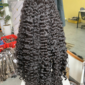 Extensiones de Cabello Humano Rizado Euroasiático Vietnamita 100% Virgen Remy de Trama Única - Product Image 1