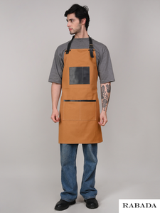 Canvas Leather Customization <b>Kitchen</b> Welding Hairstylist Tool Chef Men and <b>Women</b> with Pocket Handmade <b>Apron</b> - Product Image 6