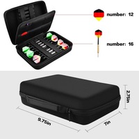 Étui rigide pour fléchettes en EVA, étui de rangement pour outils, 24,7x17,8x7cm, couleur et design personnalisés, MOQ 100 pièces
