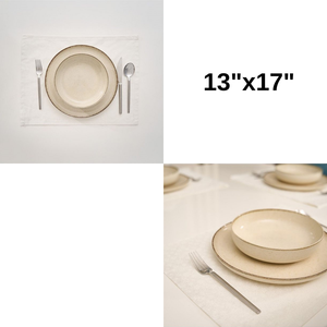 2 Piece 100% Cotton <b>Placemat</b> Set Decorative Table Mat 35x45cm Durable Washable Elegant Dining Table Accessories - Product Image 5
