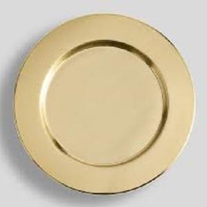 Plat de service en acier inoxydable en laiton de super qualité, plateau de chargeur de style américain, matériau de polissage de marque en laiton - Product Image 1