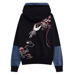 Sudadera con capucha bordada de alta calidad para hombre, ropa informal de algodón transpirable de ajuste holgado, precio de impresión Digital para invierno - Product Image 2