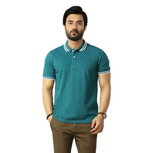 Polos décontractés pour hommes Nouvelle mode d'été à manches courtes en coton respirant Polo en tissu tricoté de grande taille entretenu par les OEM - Product Image 2