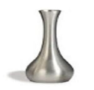 Florero de metal de color plateado Florero de metal de plata decorativo hecho a mano indio de alta demanda barato Floreros de metal de plata - Product Image 3